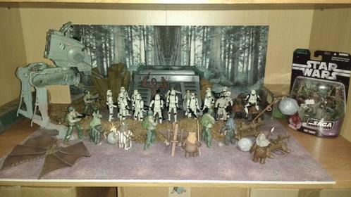 Star Wars Endor Attack Diorama met figuren, Collections, Star Wars, Enlèvement