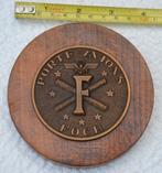Plaquette, Porte-Avion Foch, vliegdekschip 1963-2000 FR mar, Ophalen of Verzenden, Marine, Kunstobject
