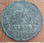 NEDERLAND : 25 CENT 1942 KM 174, Postzegels en Munten, Munten | Nederland, Koningin Wilhelmina, Ophalen of Verzenden, Losse munt