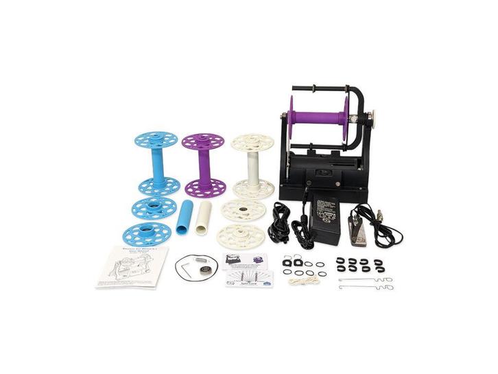 EEW 6.1 Het elektrische spinnewiel met gratis alpaca wol, Hobby en Vrije tijd, Spinnewielen en Spinnen, Zo goed als nieuw, Spinnewiel