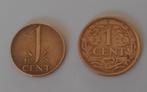 Hollande - 1 cent 1929 - 1 cent 1948 - 0,30 euro la monnaie, 1 centime, Enlèvement ou Envoi, Monnaie en vrac, Reine Juliana