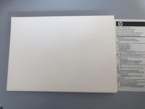 HP Superior Inkjetpapier 180 hoogglans. 100 A4 prints., Computers en Software, Printerbenodigdheden, Zo goed als nieuw, Cartridge