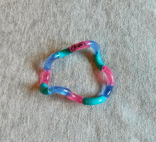Fidget Toy - Tangle - Roze - Blauw - Sensorisch - €4,50, Verzamelen, Speelgoed, Zo goed als nieuw, Ophalen