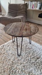 Rond bijzettafeltje van hout (diameter 50cm), Ophalen, Minder dan 45 cm, Minder dan 55 cm, Rond