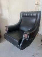 Vintage zwarte space age eenzitter, Huis en Inrichting, Fauteuils, Ophalen of Verzenden
