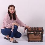 Pirate Treasure Chest – Schatkist 48 x 33 x 41 cm, Huis en Inrichting, Woonaccessoires | Kisten, Ophalen, Nieuw