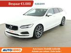 Volvo V90 2.0 D4 Momentum AWD (bj 2018, automaat), Auto's, Automaat, 1969 cc, Wit, Leder