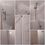 Douchecabine, wit, 2 glazen wanden, 90x90, Huis en Inrichting, Badkamer | Complete badkamers, Ophalen, Zo goed als nieuw