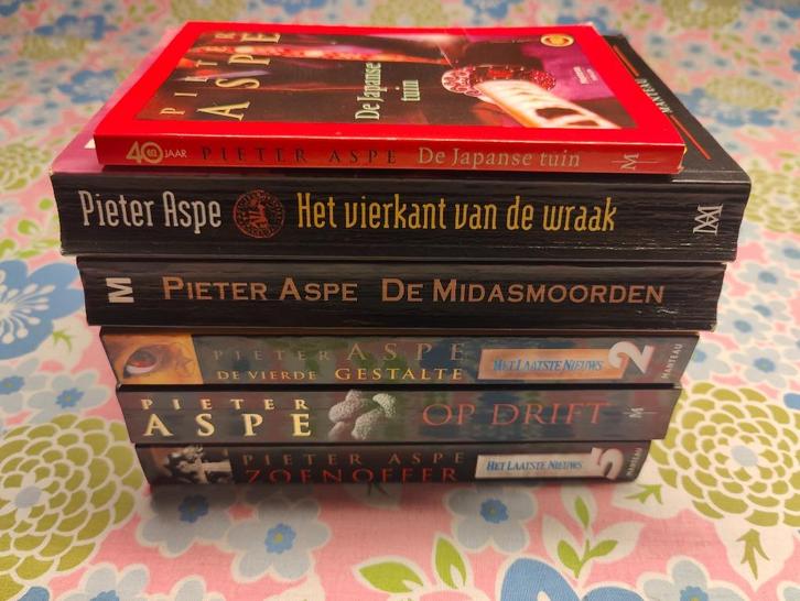 Lot 6 romans Pieter Aspe, Boeken, Romans, Gelezen, Ophalen of Verzenden
