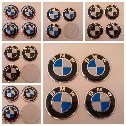 Bmw stickers blauw of zwart wit en 50 jaar editie 》4 x 56 mm, Auto diversen, Autostickers, Ophalen of Verzenden