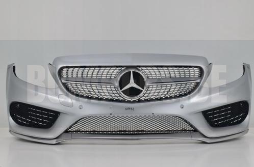 Bumper MERCEDES C-KLASSE C KLASSE W205 205 2014-AMG Voorbump, Auto-onderdelen, Carrosserie, Bumper, Voor, Gebruikt, 6 maanden garantie