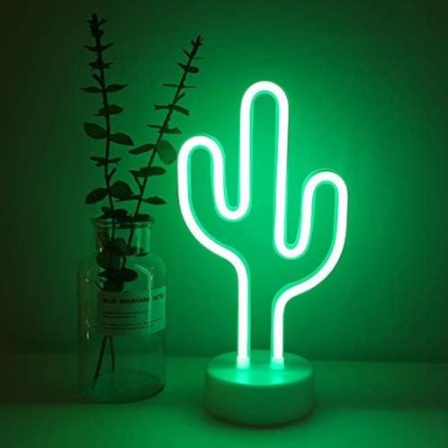 Cactus neonlicht neonbord SNELLE GRATIS LEVERING, Huis en Inrichting, Woonaccessoires | Wanddecoraties, Nieuw, Verzenden