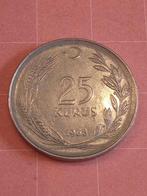 TURQUIE 25 Kurus 1968, Enlèvement ou Envoi, Monnaie en vrac, Autres pays