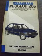 VINTAGE Vraagbaak Peugeot 205+Opel Kadett, Ophalen of Verzenden