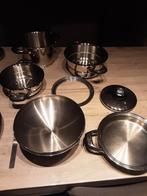 Kook potten pannen en bijhorende  deksels, Comme neuf, Enlèvement ou Envoi