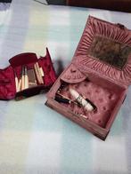 Antieke naaidoos en verzorging set in oude doos, Antiek en Kunst, Ophalen of Verzenden