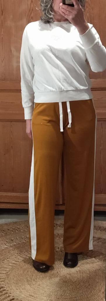 Joggingbroek dames, m 36, mosterdgeel/ecru, Undiz, Kleding | Dames, Sportkleding, Nieuw, Overige typen, Maat 36 (S), Overige kleuren