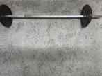 halterstang + 30kg aan schijven, Sport en Fitness, Ophalen