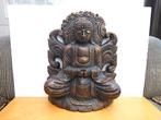 Statue de Bouddha en bois/43 x 33 cm, Maison & Meubles, Accessoires pour la Maison | Statues de Bouddha, Enlèvement ou Envoi