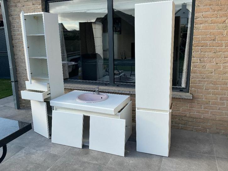 Badkamermeubel, Huis en Inrichting, Badkamer | Badkamermeubels, Gebruikt, Wastafelkast, 100 tot 150 cm, 100 tot 150 cm, 25 tot 50 cm