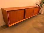 Vintage dressoir teak 220cm (Furnified Oskar), Huis en Inrichting, Ophalen, Zo goed als nieuw