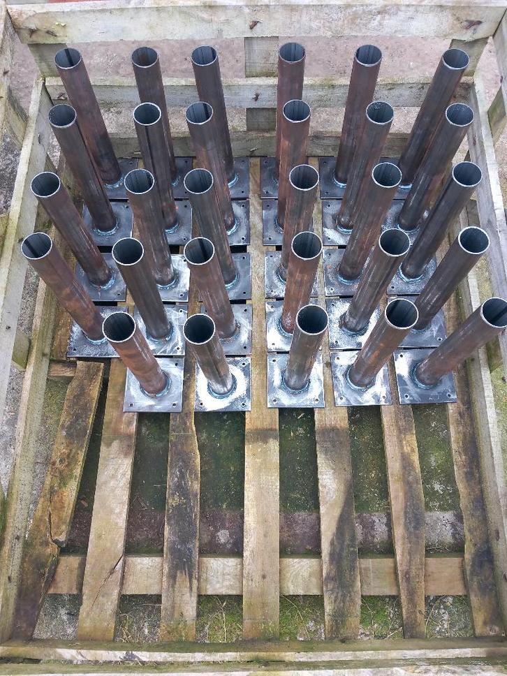 Industriële stalen poten, Doe-het-zelf en Bouw, Metalen, Nieuw, Ophalen of Verzenden