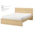 Lit IKEA MALM 2 personnes 160*200, Ophalen, Gebruikt, Beige, Tweepersoons