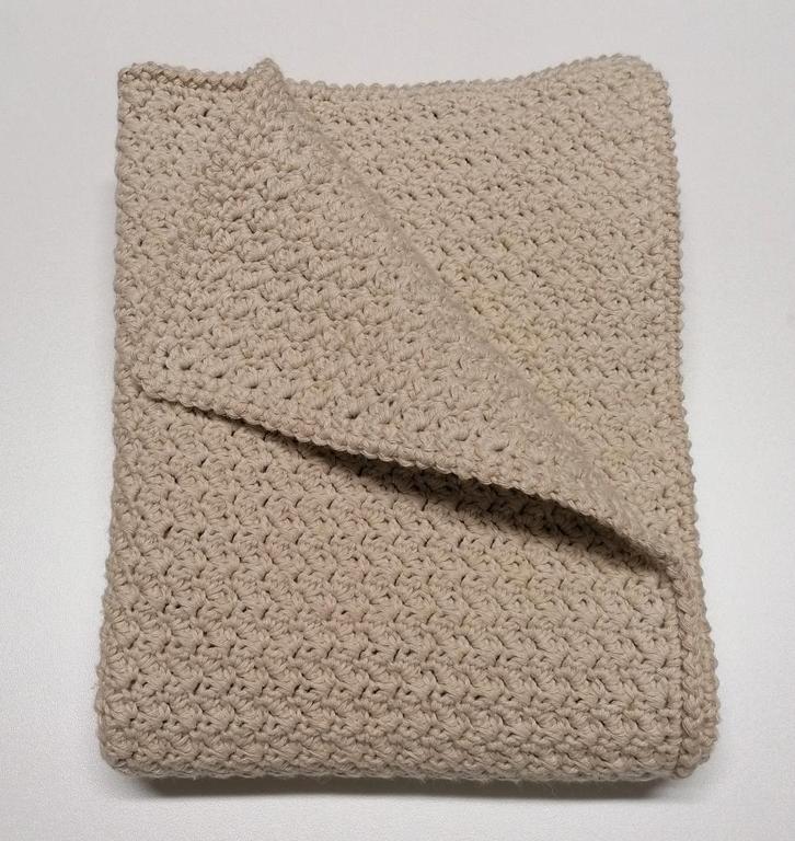 Gehaakte omslagdoek/babydekentje met katoen. NIEUW !, Hobby en Vrije tijd, Breien en Haken, Nieuw, Ophalen of Verzenden