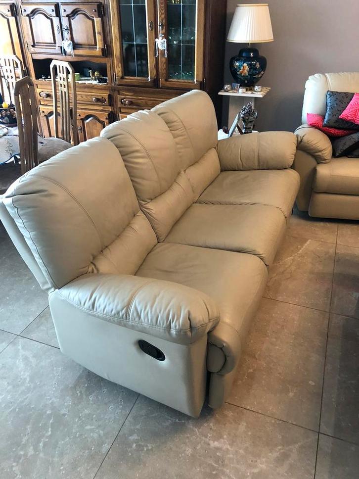 3 + 2 banken, Huis en Inrichting, Zetels | Zetels en Chaises Longues, Gebruikt, Vierpersoons of meer, 200 tot 250 cm, 75 tot 100 cm