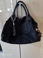 Sac à main femme zeen lola cuir noir façon écaille, Handtas, Ophalen of Verzenden, Zo goed als nieuw, Zwart