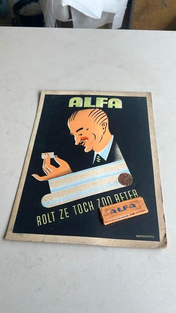 Oude reclame pancarte Alfa  Hameryckx beschikbaar voor biedingen