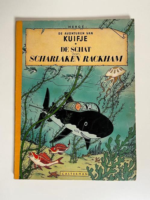 Kuifje - De Schat van Scharlaken Rackham - jaren 60, Livres, BD, Envoi