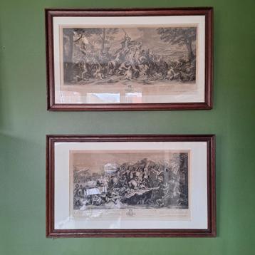 ets/gravure Benoit Audran 4 stuks beschikbaar voor biedingen