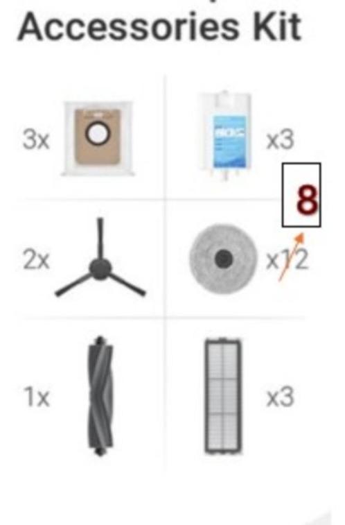 Accessoires Dreame L20 Ultra – NIEUW – set vervangonderdelen, Elektronische apparatuur, Stofzuigers, Nieuw, Robotstofzuiger, 2000 watt of meer