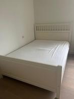 IKEA Hemnes blanc 140/200 avec sommier à lattes, Enlèvement, Utilisé, Blanc