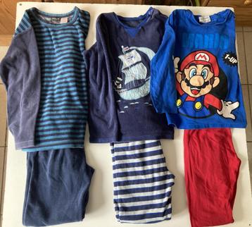 Pyjamas 7/8 ans (taille 122-128) - lot de 3 - beschikbaar voor biedingen