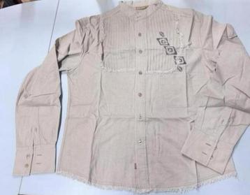 Richmond Overhemd blouse L western cowboy vintage beige beschikbaar voor biedingen