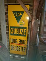 Emaille bord GEUZE DECOSTER, Verzamelen, Merken en Reclamevoorwerpen, Ophalen