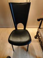 Stoelen, Huis en Inrichting, Stoelen, Ophalen, Gebruikt, Zwart, Leer