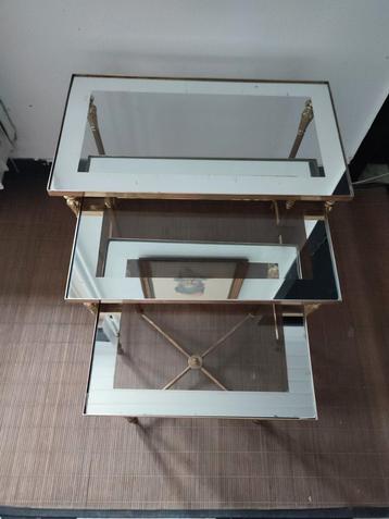Tables gigognes dans le goût de JANSEN, Enlèvement, Utilisé, Autres matériaux
