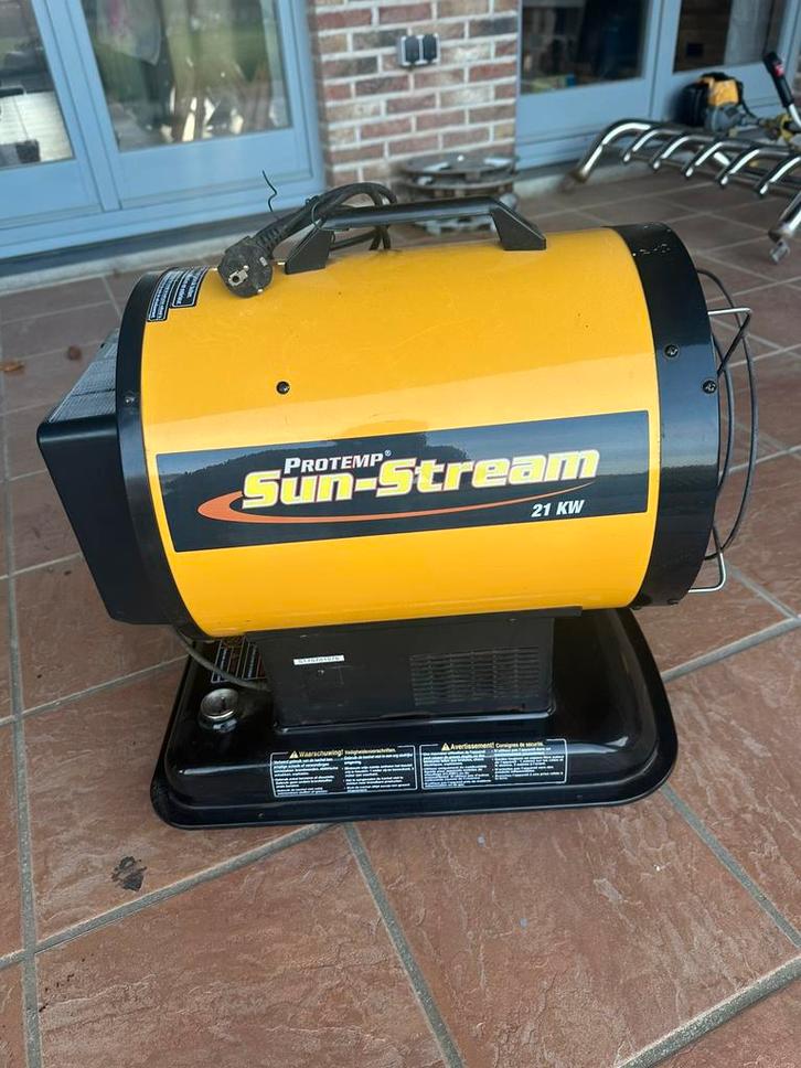 Draagbaar wamtekanon sun stream 21kw in nieuwstaat!, Doe-het-zelf en Bouw, Verwarming en Radiatoren, Zo goed als nieuw, Kachel