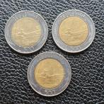 Italie, 3x 500 Lires 1982, 85, 87, Postzegels en Munten, Munten | Europa | Euromunten, Verzenden, Italië