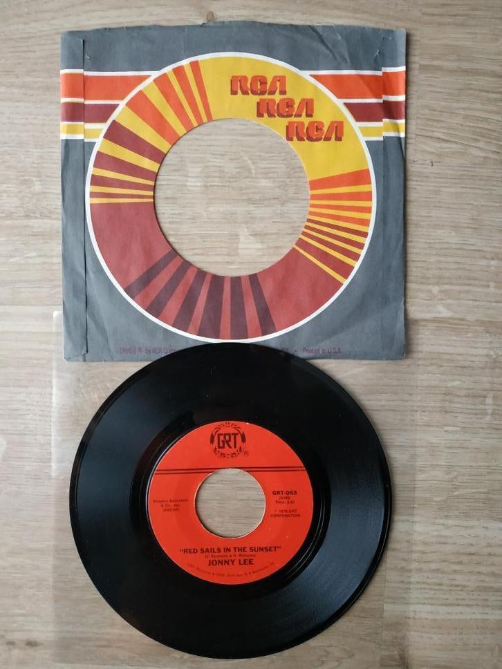 JONNY LEE RED ZEILT BIJ ZONSONDERGANG SP USA, Cd's en Dvd's, Vinyl | Rock, Zo goed als nieuw, Verzenden