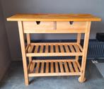 Table à roulettes IKEA FÖRHÖJA, bouleau, 100 x 43 cm, Maison & Meubles, Cuisine | Ustensiles de cuisine, Enlèvement