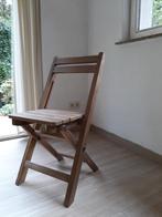 Tuinstoel hout, Ophalen, Gebruikt, Hout, Inklapbaar
