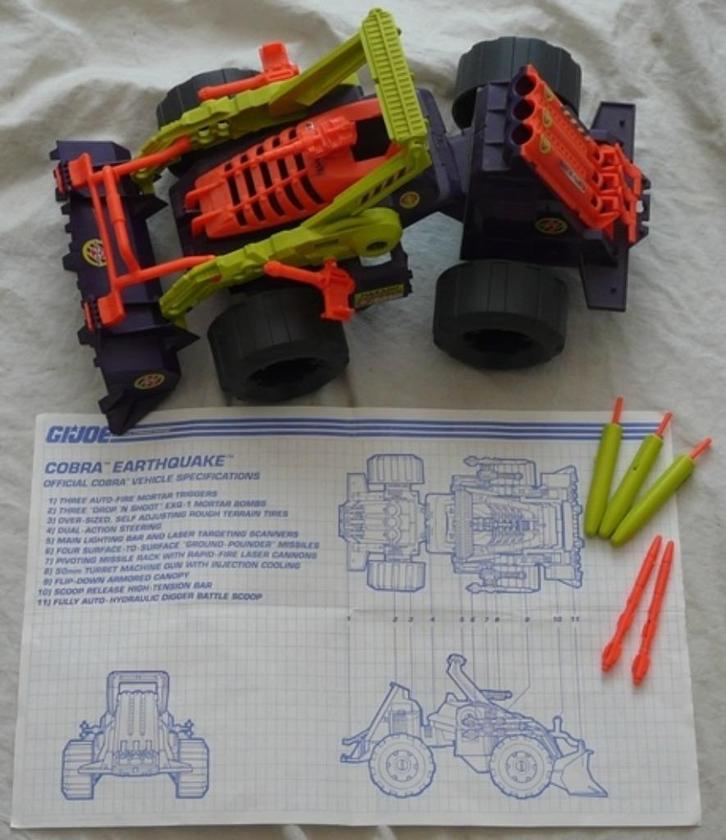 Vehicle, G.I.JOE / COBRA, EARTHQUAKE, Series 11, 1992.(Nr.1), Verzamelen, Speelgoed, Gebruikt, Ophalen of Verzenden