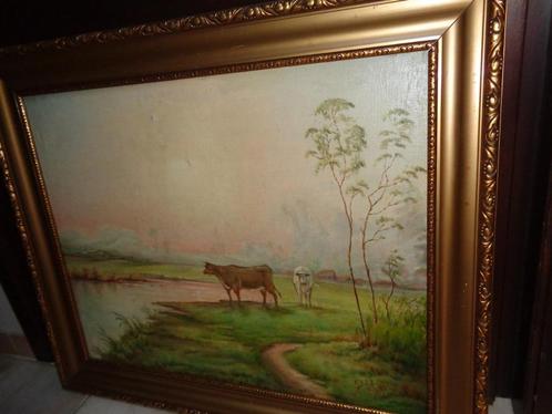 F.v.d.Broucke (1884) -Prachtig schilderij -Zie BENEZIT, ARTO, Antiek en Kunst, Kunst | Schilderijen | Klassiek, Ophalen of Verzenden