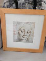 Cadre avec copie du dessin au fusain., Enlèvement