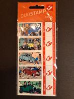 5 timbres duostamp Tintin et les voitures / oldtimers, Ophalen of Verzenden, Postfris, Postfris, Auto's