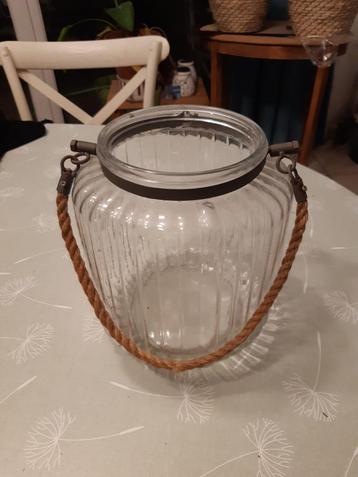 Jarre décorative - verre cannelé beschikbaar voor biedingen